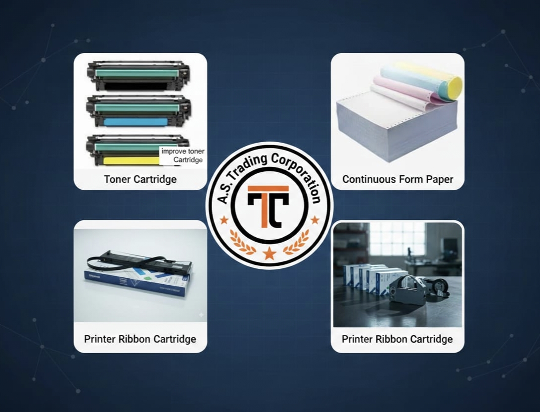Improve printer ribbon boxes displayed upright